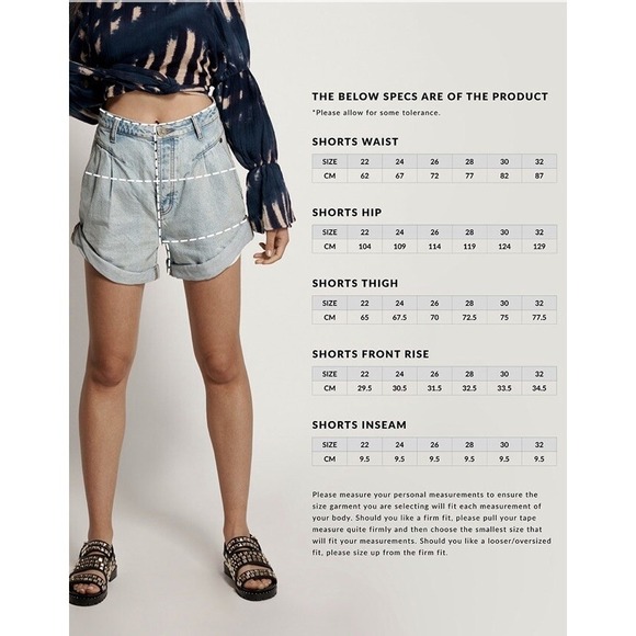 One Teaspoon Kansas Street Walker Shorts 80s High Waist Denim Shorts 26 - Picture 6 of 9